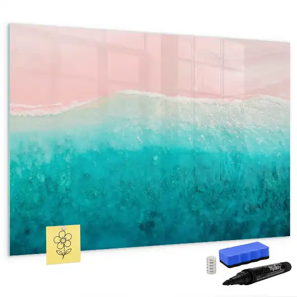 Lavagna magnetica per disegnare tema spiaggia e mare