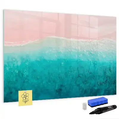 Lavagna magnetica per disegnare tema spiaggia e mare