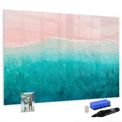 Lavagna magnetica per disegnare tema spiaggia e mare