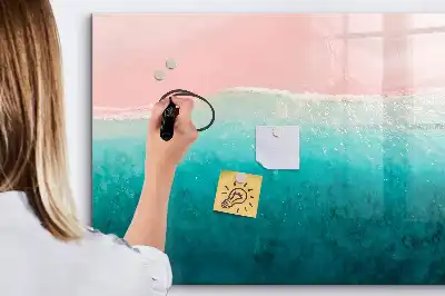 Lavagna magnetica per disegnare tema spiaggia e mare