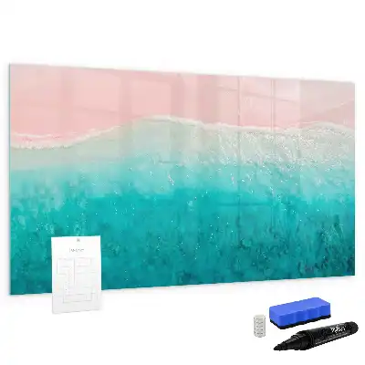 Lavagna magnetica per disegnare tema spiaggia e mare