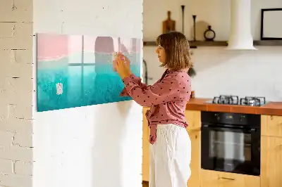 Lavagna magnetica per disegnare tema spiaggia e mare