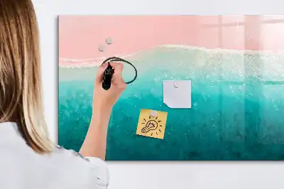 Lavagna magnetica per disegnare tema spiaggia e mare