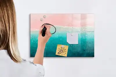 Lavagna magnetica per disegnare tema spiaggia e mare