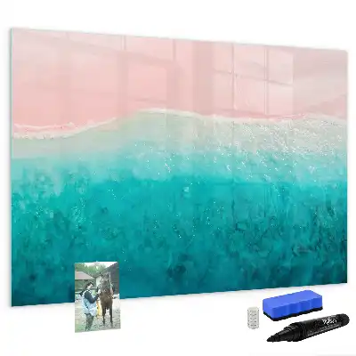 Lavagna magnetica per disegnare tema spiaggia e mare