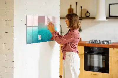 Lavagna magnetica per disegnare tema spiaggia e mare