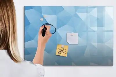 Lavagna magnetica per disegnare con motivo ad astrazione di triangoli