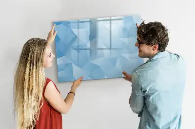 Lavagna magnetica per disegnare con motivo ad astrazione di triangoli