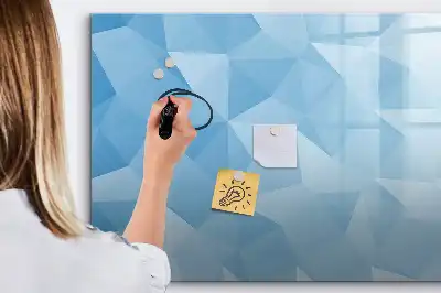 Lavagna magnetica per disegnare con motivo ad astrazione di triangoli