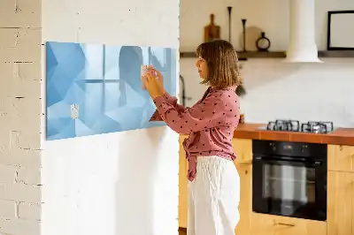 Lavagna magnetica per disegnare con motivo ad astrazione di triangoli