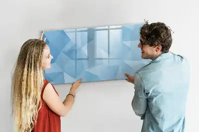 Lavagna magnetica per disegnare con motivo ad astrazione di triangoli
