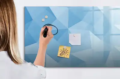 Lavagna magnetica per disegnare con motivo ad astrazione di triangoli