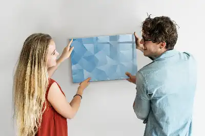 Lavagna magnetica per disegnare con motivo ad astrazione di triangoli