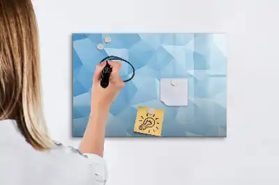 Lavagna magnetica per disegnare con motivo ad astrazione di triangoli