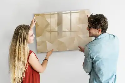 Lavagna magnetica per scrivere motivo astrazione di triangoli