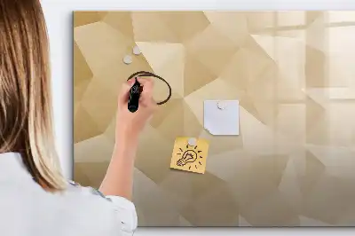 Lavagna magnetica per scrivere motivo astrazione di triangoli