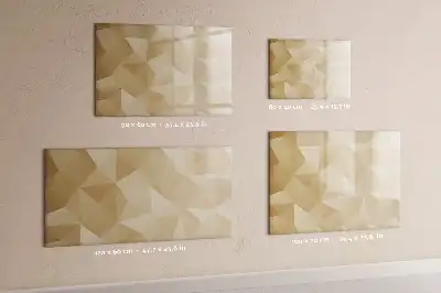 Lavagna magnetica per scrivere motivo astrazione di triangoli