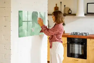 Lavagna magnetica per disegnare modello astrazione di triangoli