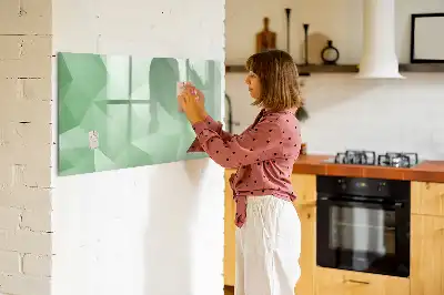Lavagna magnetica per disegnare modello astrazione di triangoli
