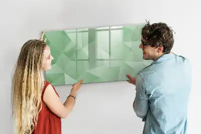 Lavagna magnetica per disegnare modello astrazione di triangoli