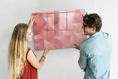 Lavagna magnetica per scrivere motivo astrazione di triangoli