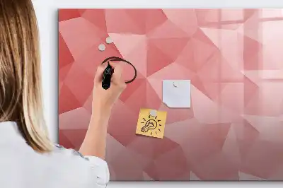 Lavagna magnetica per scrivere motivo astrazione di triangoli