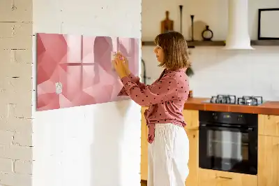 Lavagna magnetica per scrivere motivo astrazione di triangoli