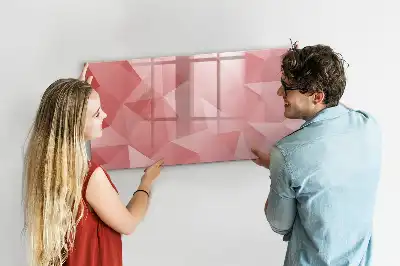 Lavagna magnetica per scrivere motivo astrazione di triangoli