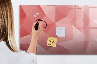 Lavagna magnetica per scrivere motivo astrazione di triangoli