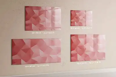Lavagna magnetica per scrivere motivo astrazione di triangoli