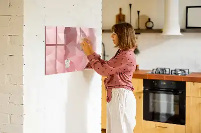 Lavagna magnetica per scrivere motivo astrazione di triangoli
