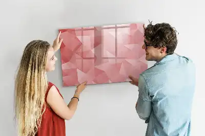 Lavagna magnetica per scrivere motivo astrazione di triangoli