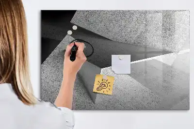 Lavagna magnetica per disegnare modello astrazione di triangoli