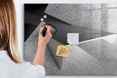 Lavagna magnetica per disegnare modello astrazione di triangoli
