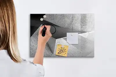 Lavagna magnetica per disegnare modello astrazione di triangoli