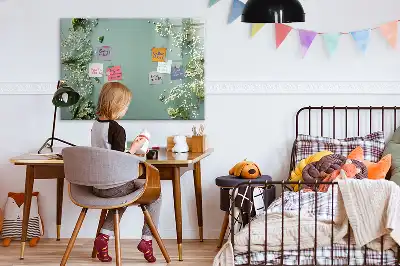 Lavagna magnetica per disegnare motivo fiori delicati