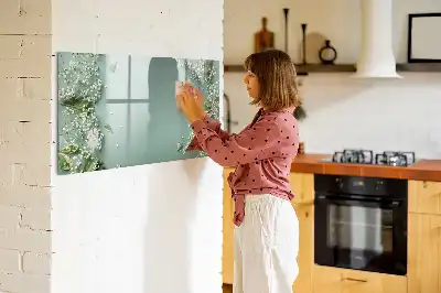 Lavagna magnetica per disegnare motivo fiori delicati