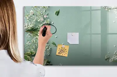 Lavagna magnetica per disegnare motivo fiori delicati