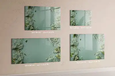 Lavagna magnetica per disegnare motivo fiori delicati