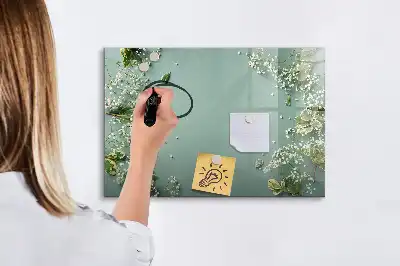 Lavagna magnetica per disegnare motivo fiori delicati