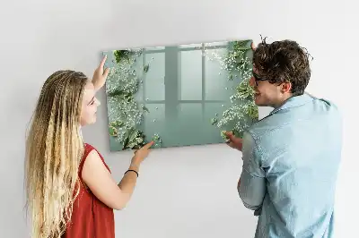 Lavagna magnetica per disegnare motivo fiori delicati