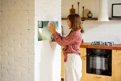 Lavagna magnetica per disegnare motivo foglie di monstera