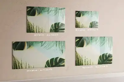 Lavagna magnetica per disegnare motivo foglie di monstera