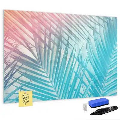 Lavagna magnetica per scrivere decorazione a forma di palma tropicale