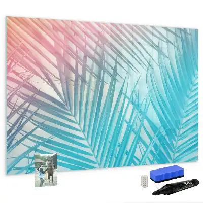 Lavagna magnetica per scrivere decorazione a forma di palma tropicale