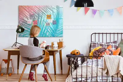 Lavagna magnetica per scrivere decorazione a forma di palma tropicale