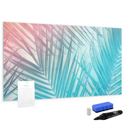 Lavagna magnetica per scrivere decorazione a forma di palma tropicale