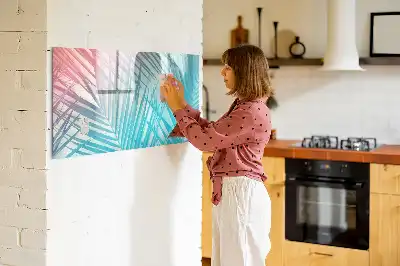 Lavagna magnetica per scrivere decorazione a forma di palma tropicale
