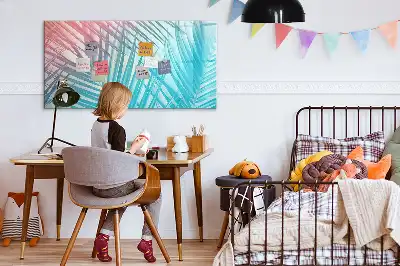 Lavagna magnetica per scrivere decorazione a forma di palma tropicale