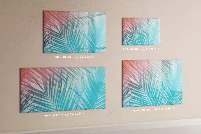 Lavagna magnetica per scrivere decorazione a forma di palma tropicale